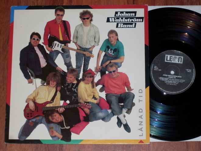 JOHAN WAHLSTRÖM BAND - Lånad Tid - LP 1985 pop rock EX-