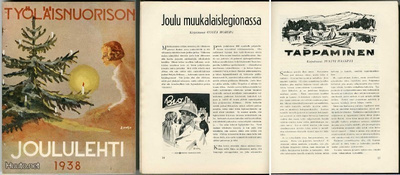 Työläisnuorison joululehti 1938 (mm. Pentti Haanpää)