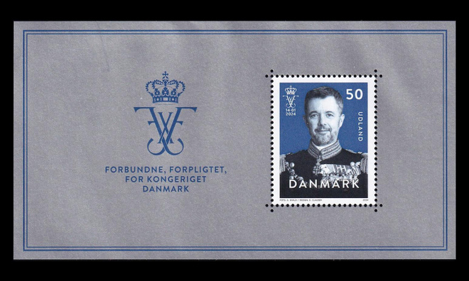 Tanska 2138BL87 ** Kuningas Frederik X (2024)