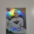 2013-14 Upper Deck Trilogy #129 Charlie Coyle AU, SN399 - pikkukuva 1