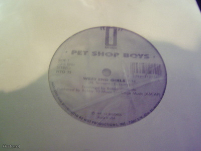 PET SHOP BOYS / SCREAMING TONY BAXTER PROMO LP UUSI
