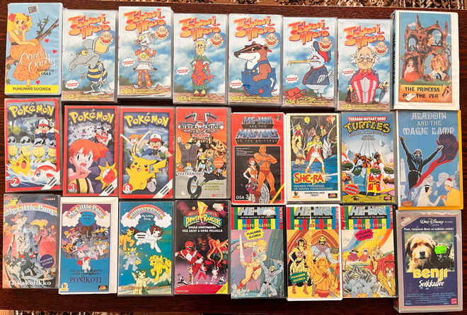 VHS Lastenkasetteja x 24 kpl
