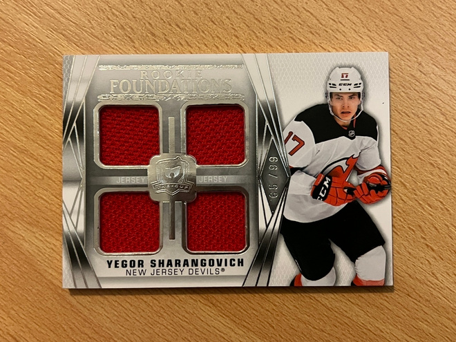 2020-21 The Cup Yegor Sharangovich Rookie Foundations /99