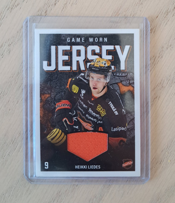 2021-2022 Cardset Game Worn Jersey Heikki Liedes /128