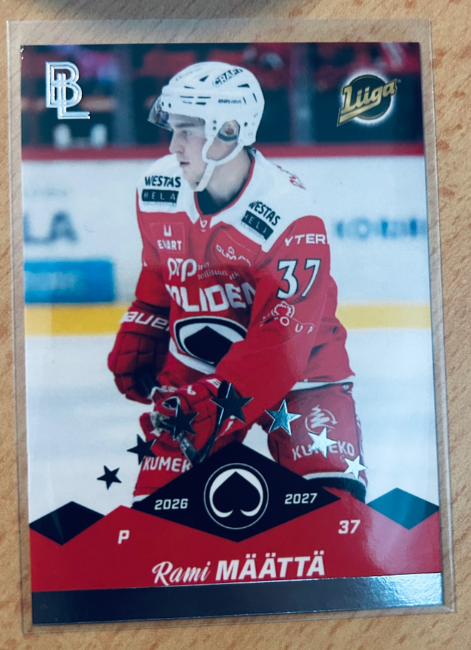 2026-27 Blueline Silver #196 Rami Määttä 44/200 Ässät