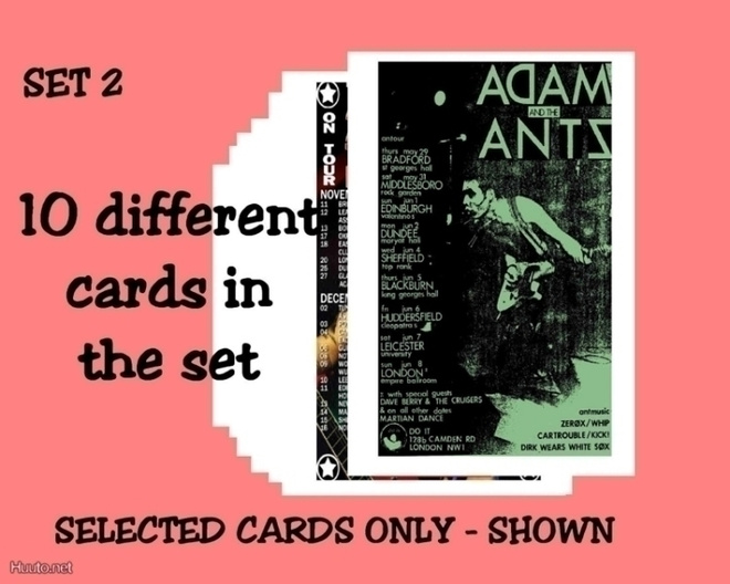 ADAM & THE ANTS - postikorttisetti  (Upea Lahja !!) #2