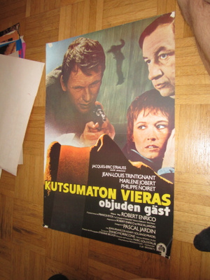 VANHA ORIG ELOKUVAJULISTE KUTSUMATON VIERAS