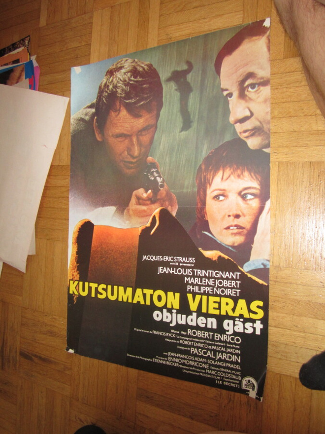 VANHA ORIG ELOKUVAJULISTE KUTSUMATON VIERAS