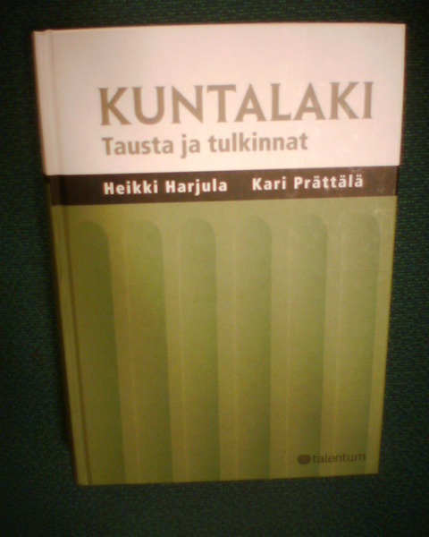 Harjula : KUNTALAKI Tausta ja tulkinnat ( 5 p. 2004 Sis.pk:t