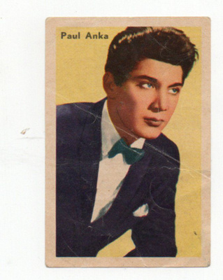 Purkkakuva Hellas Filmitähti-sarja n:o 43 PAUL ANKA.