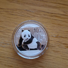 2015 Kiinan Panda 1 oz hopeakolikko - pikkukuva 1