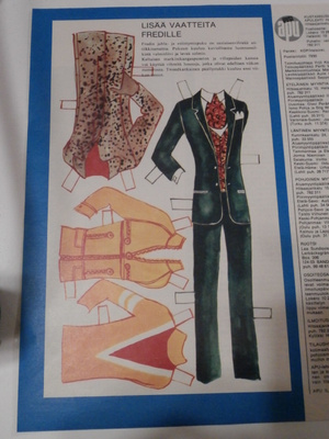 PAPERINUKKE 2. LISÄÄ VAATTEITA FREDILLE