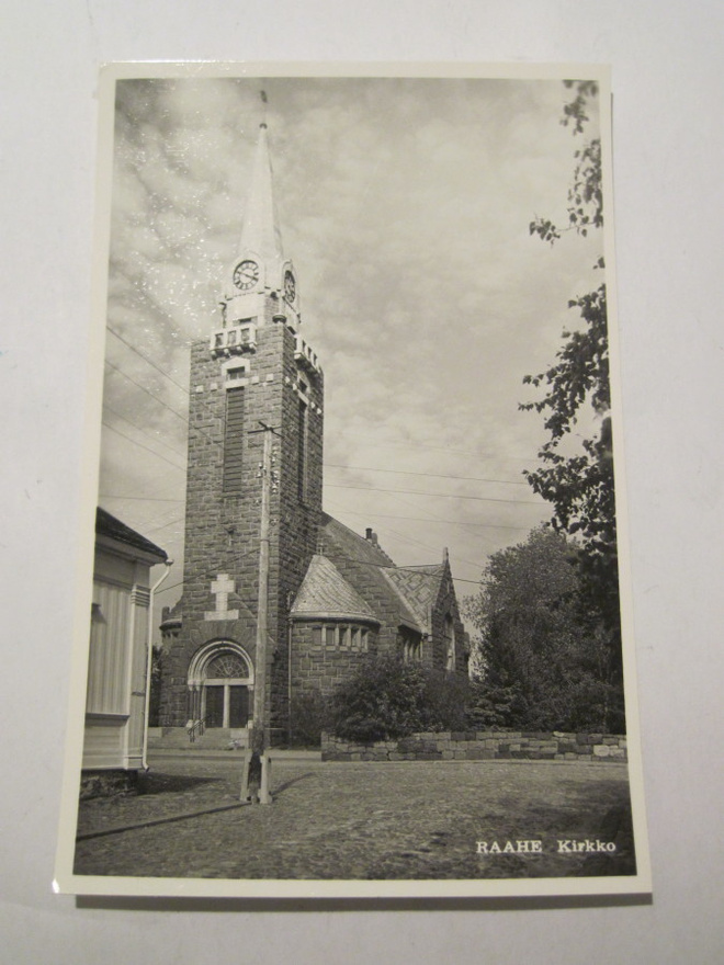 VANHA Postikortti Raahe 1950-l Alkup.Mallikappale