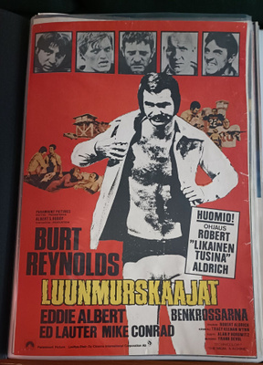 LUUNMURSKAAJAT vanha elokuvajuliste (Burt Reynolds)