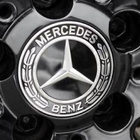 MERCEDES Aluvanteiden Keskiö merkki 4 kpl 75 mm - pikkukuva 5