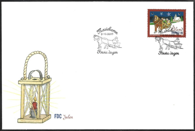 FDC Åland 2006  Joulu  Julpost 06   LaPe 272