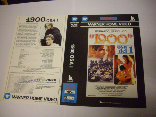Vhs kansipaperi Fix - 1900 Osa 1 (Sis.postikulut)