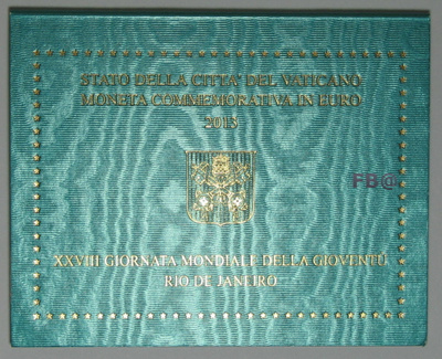 2013 VATIKAANI BU 2euro juhlaraha Maailman Nuorten Päivä