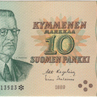 10 Markkaa 1980 A-sarjaa tähdellä, kl.9 - pikkukuva 1