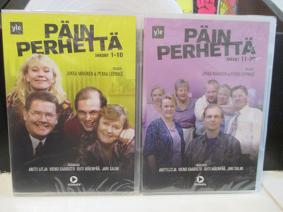 2 x DVD Päin Perhettä 1-2 (1992) -UUSI- YLE / VLMedia Oy