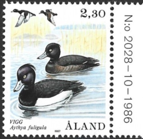 ÅL 1987 Lintusarja 2,30 mk välilöpari numero / ** LaPe 021