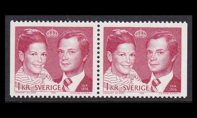 Ruotsi 952DD ** Kuninkaalliset häät (1976)