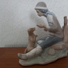 Lladro, Oppitunti koiralle, porsliini figuuri - pikkukuva 2