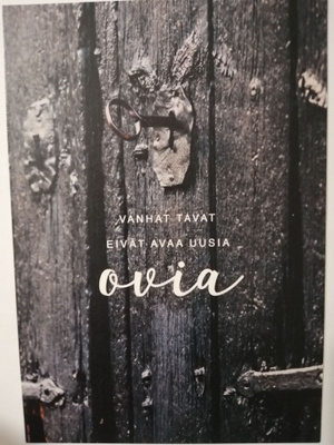 Vanhat tavat eivät avaa uusia ovia