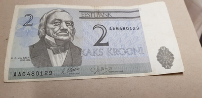 2 kroone   eesti   KL4 rv