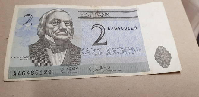 2 kroone   eesti   KL4 rv