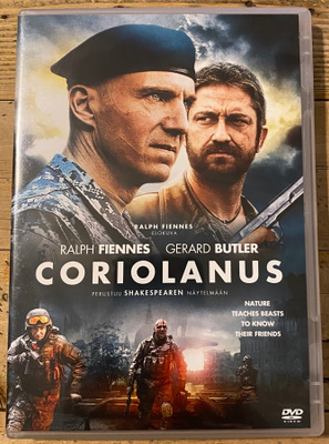 CORIOLANUS DVD, Ralph Fiennes, Gerard Butler