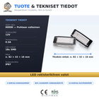Renault / Dacia LED rekisterikilven valot — kirk - pikkukuva 2