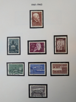 1961 - 1962 Suomi postimerkki 8 kpl