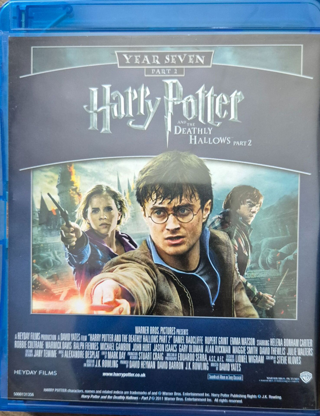 Harry Potter Kuoleman varjelukset osa 1-2  -Blu-Ray