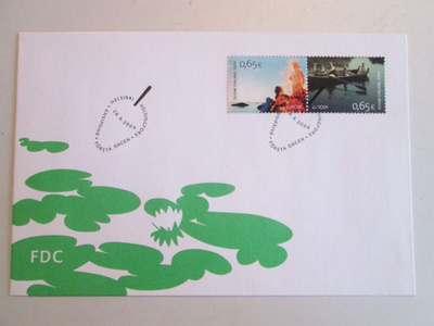 FDC ENSIPÄIVÄKUORI 28.4.2004 2 kpl 0.65 EUROARVOISTA MERKKIÄ