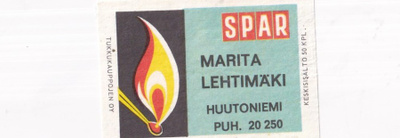 Huutoniemi, Marita Lehtimäki , SPAR b531