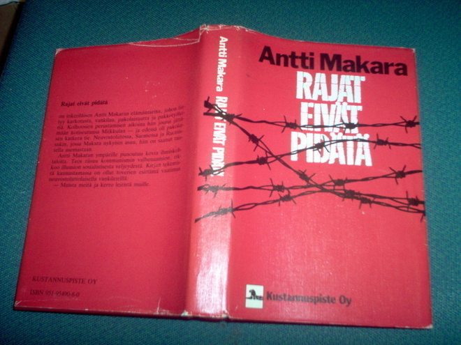 Antti Makara: Rajat eivät pidätä (1.p.1983) Sis.postikulut