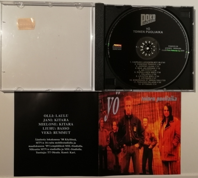 Yö: Toinen Puoliaika CD