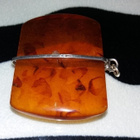 ISO Vintage hopea Meripihka Amber riipus 875 - pikkukuva 2