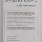 Jukka Kanerva : Politiikan teorian moderneja klassikkoja - pikkukuva 2