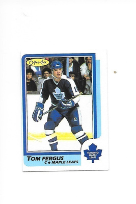 1986-87 OPC #84 Tom Fergus Toronto Maple Leafs