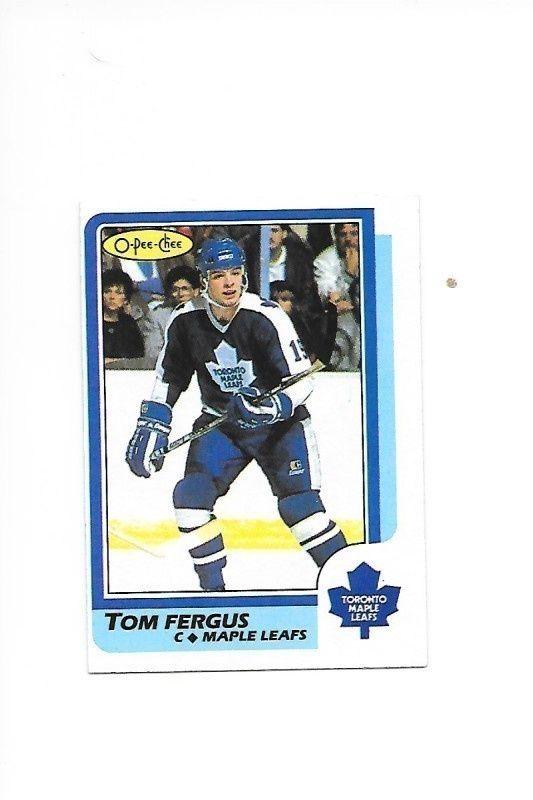 1986-87 OPC #84 Tom Fergus Toronto Maple Leafs