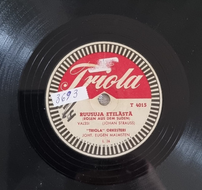 Savikiekko 1937 - Triola orkesteri - Triola T 4015