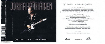 JORMA KÄÄRIÄINEN yksinäisten miesten kanjoni CDS -2007-