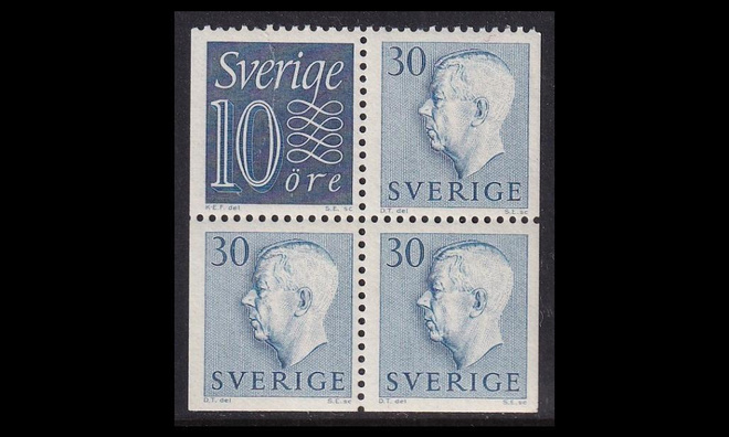 Ruotsi 427HB5 ** Gustaf vihkolehti (1957)