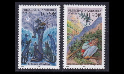 Andorra Fr 610-1 ** Käyttösarja myytit ja legendat (2003)