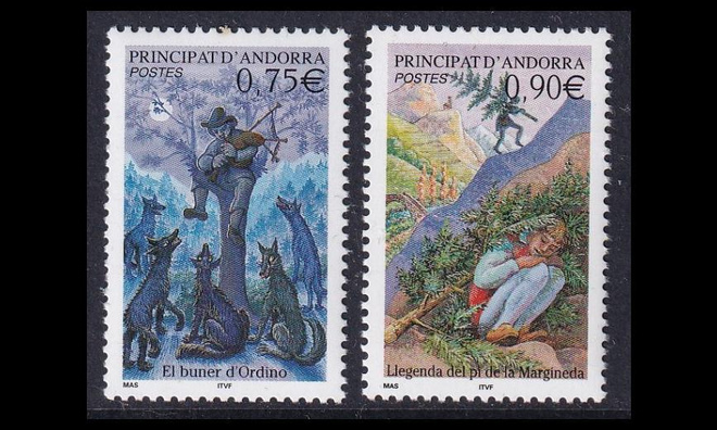 Andorra Fr 610-1 ** Käyttösarja myytit ja legendat (2003)