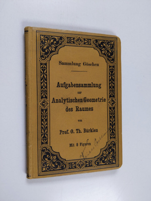 O. Th Burklen : Aufgabensammlung zur analytischen Geometr...