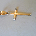 14 karaatin kultainen risti 26mm - pikkukuva 1