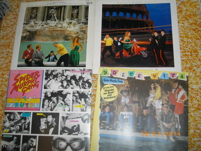SPIDER MURPHY GANG - 3 kpl LP-levyjä rock n roll GER EX
